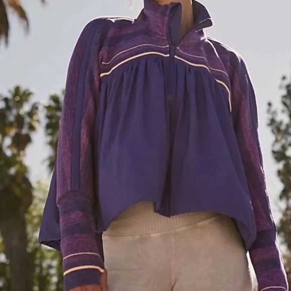 NWOT FP MOVEMENT spaced out purple jacket size large - Picture 2 of 15